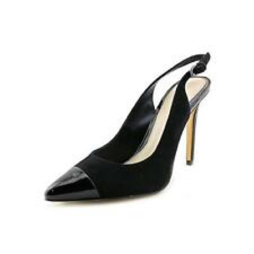 Elie Tahari sling back patent toe heel